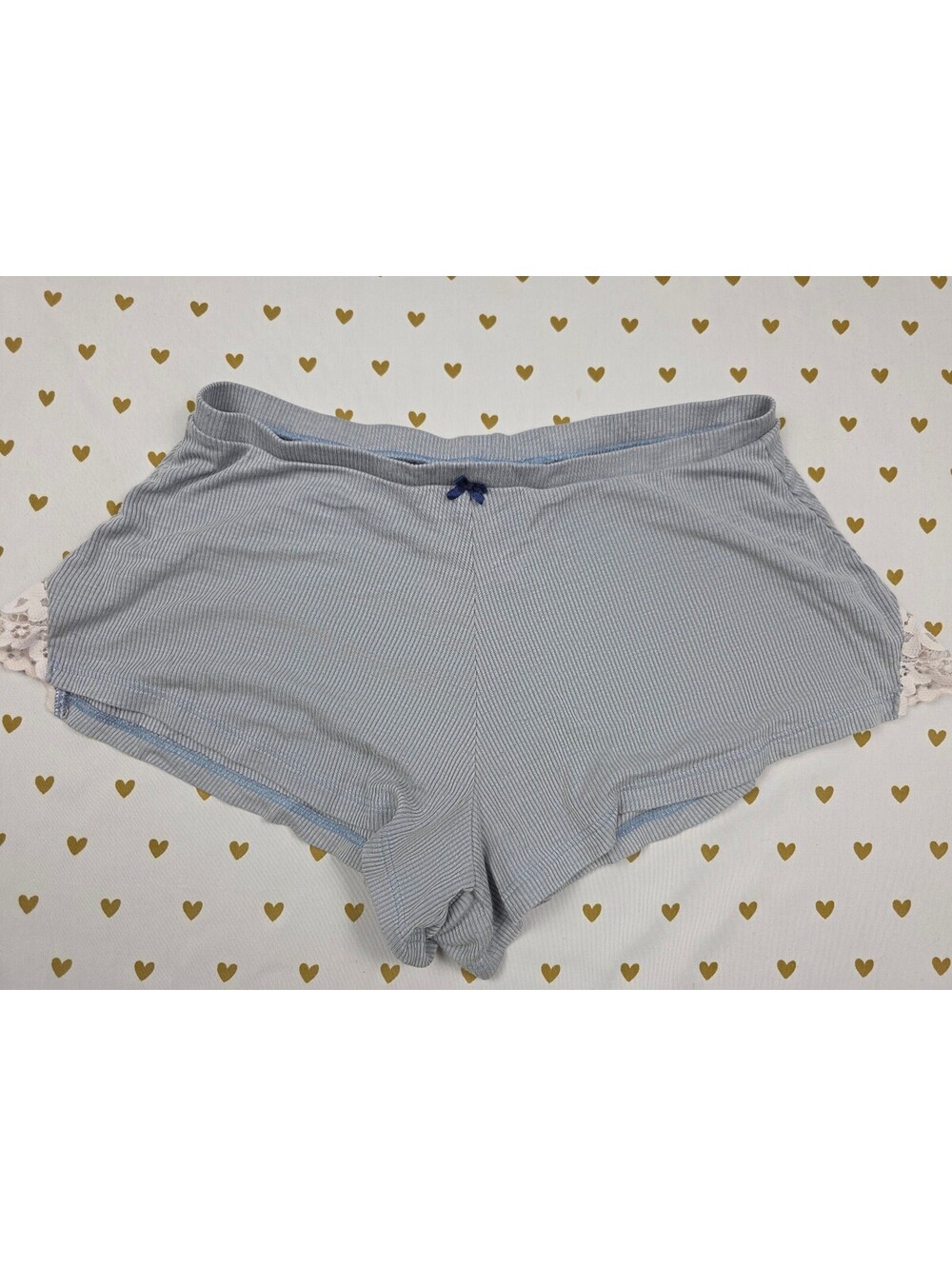 Victorias Secret Grey Stretchy Ribbed XS  Sleep Shorts Boxers Pajama Bottoms